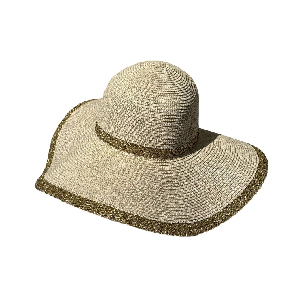 Tan & Gold Cruise Club Sun Hat - Picture 2 of 5